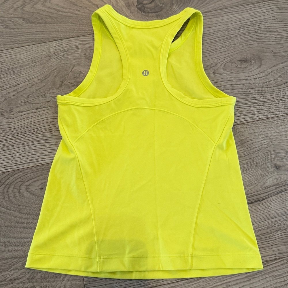 Lululemon Neon Yellow Racerback Tank Top